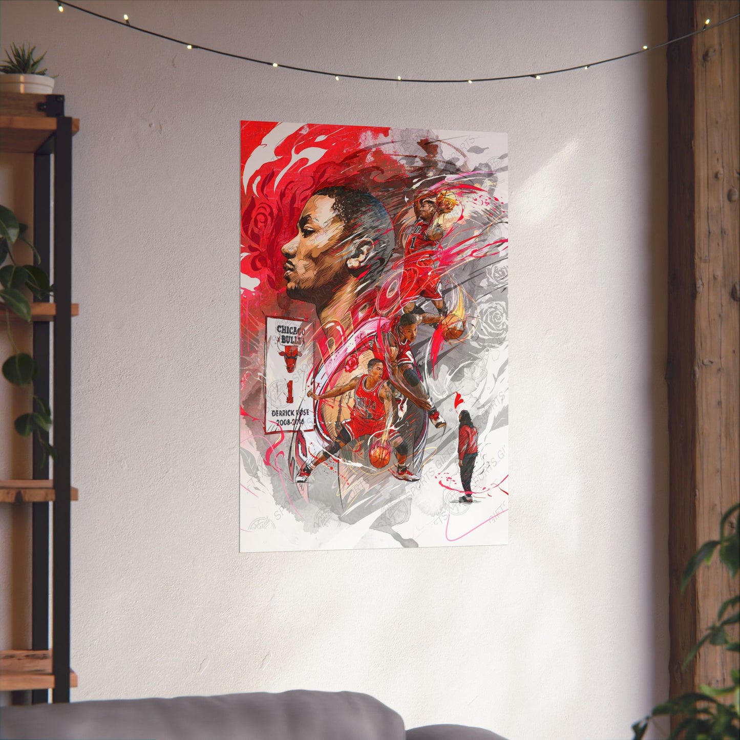 Derrick Rose | Poster | Chicago Bulls | Legacy | Wall Art