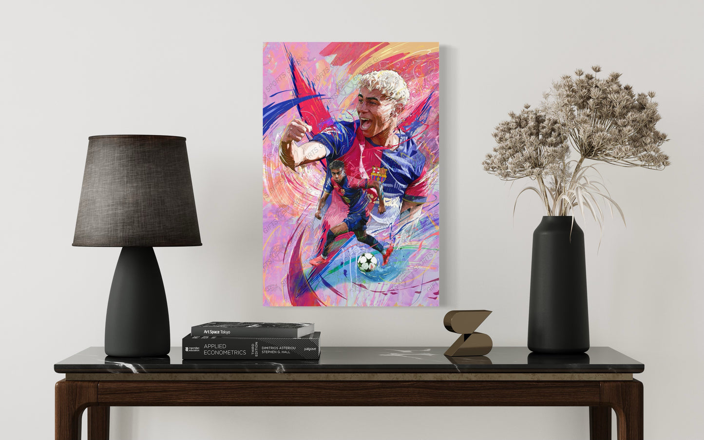 Lamine Yamal | Barcelona Soccer Star | Sports Wall Art | Canvas | Man Cave Gift