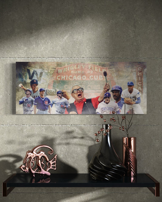 Chicago Cubs All Time Greats CANVAS | Sports Wall Art | Canvas | Fan Cave Gift