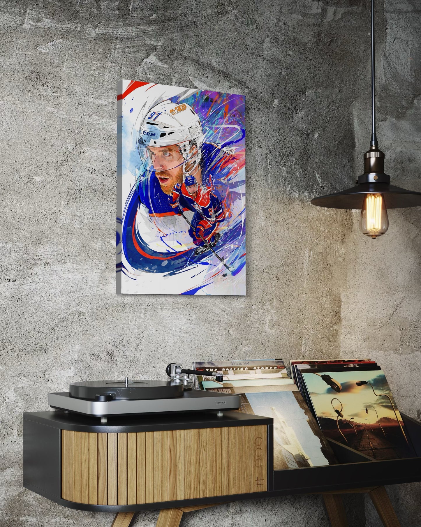 Connor McDavid | CANVAS Print | Edmonton Oilers | Sports Wall Art