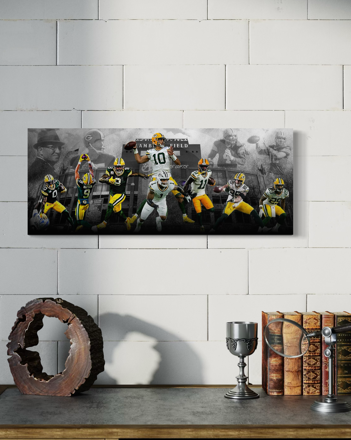 Green Bay Packers All Time Greats CANVAS | Sports Wall Art | Canvas | Fan Cave Gift