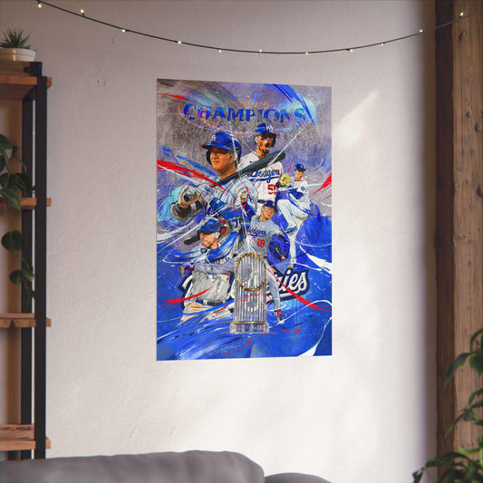 Los Angeles Dodgers 2025 World Series Championship | POSTER | Sports Wall Art
