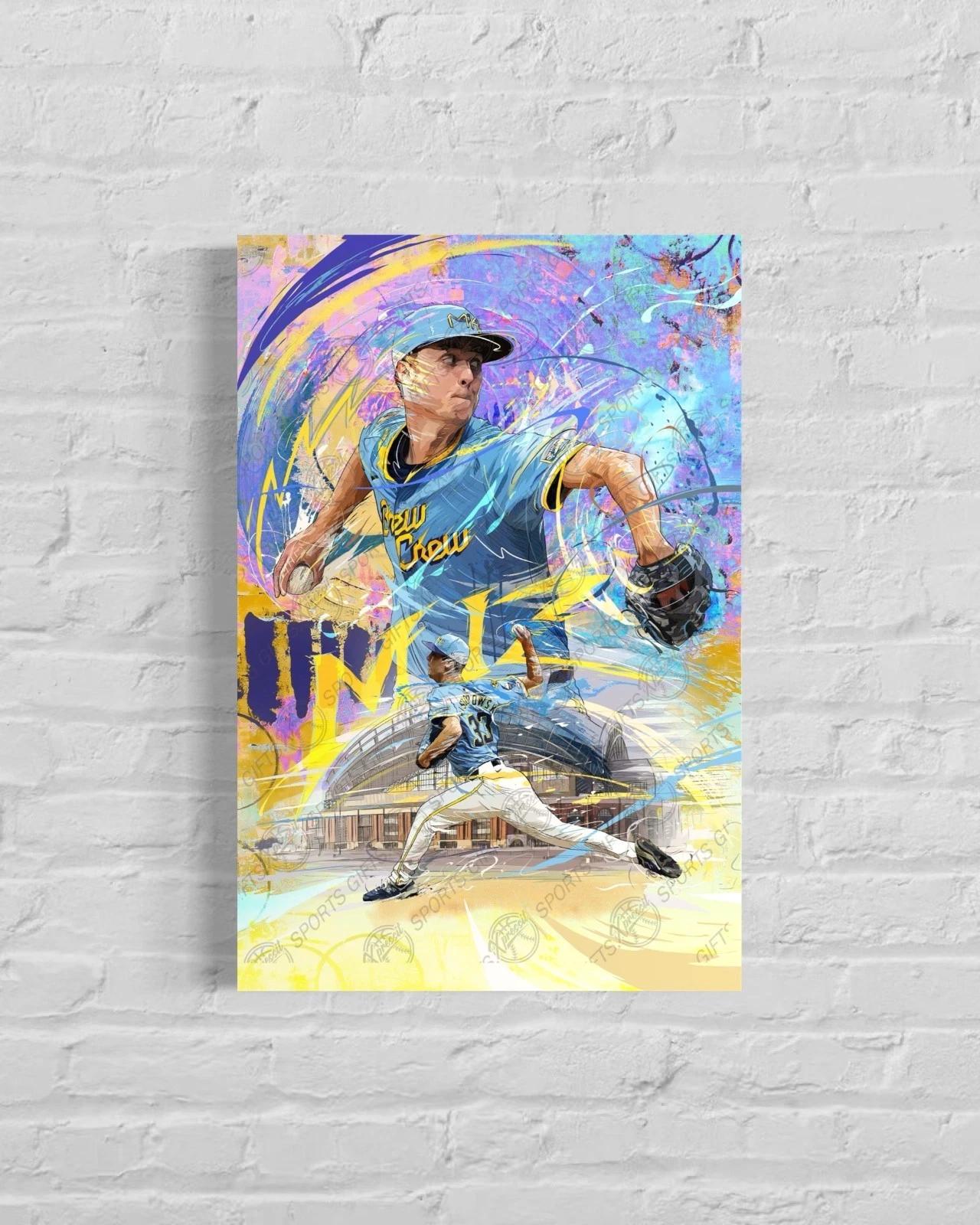 Jacob Misiorowski | Sports Wall Art | Canvas | Milwaukee Brewers