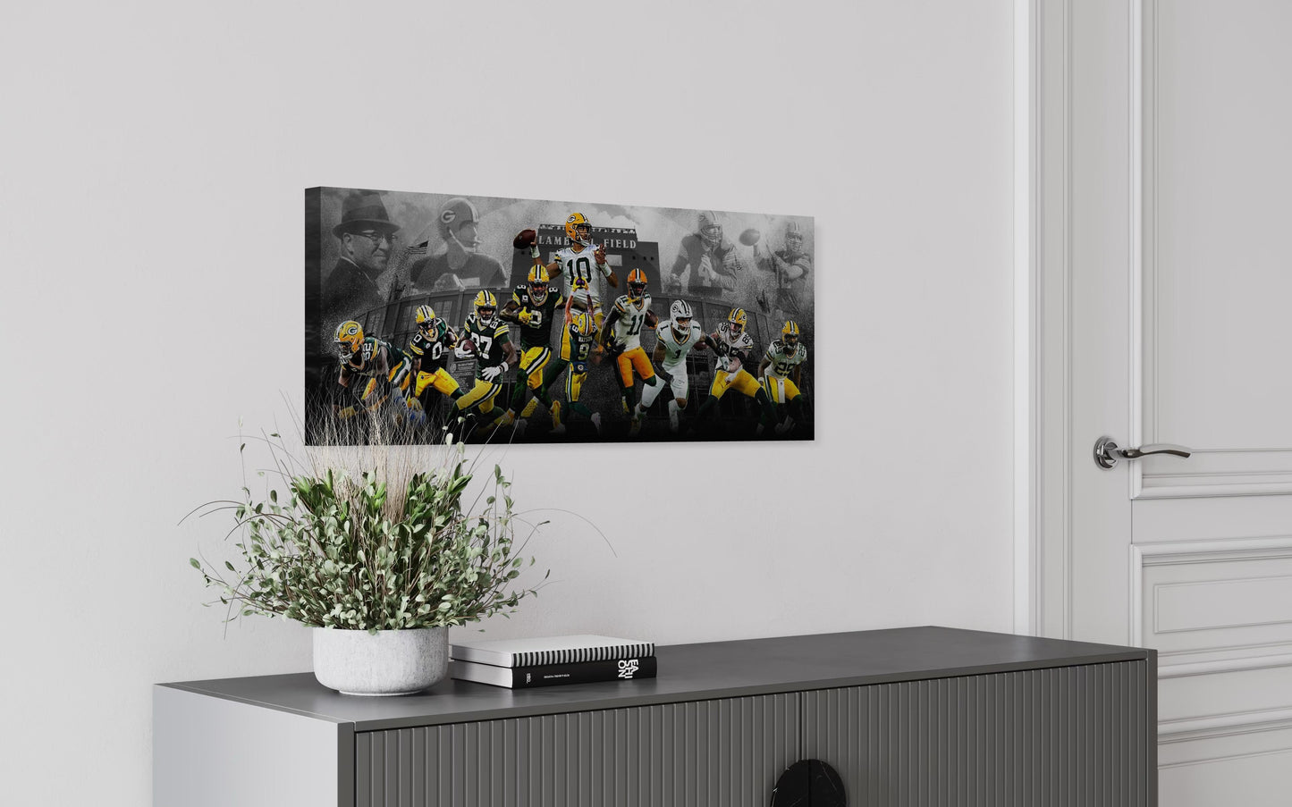 Green Bay Packers All Time Greats CANVAS | Sports Wall Art | Canvas | Fan Cave Gift