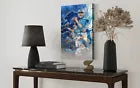 Jared Goff | Amon-Ra St. Brown | Aidan Hutchinson | Sports Wall Art | Detroit Lions | Canvas | Man Cave