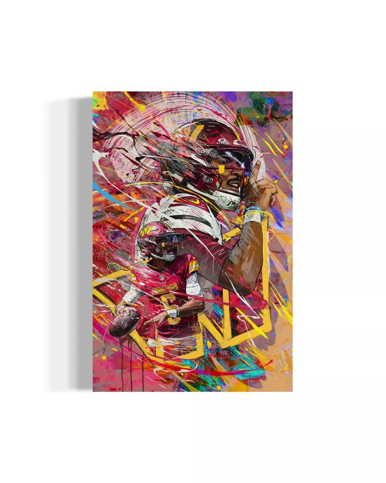 Jayden Daniels | Sports Wall Art | Canvas | Washington Commanders