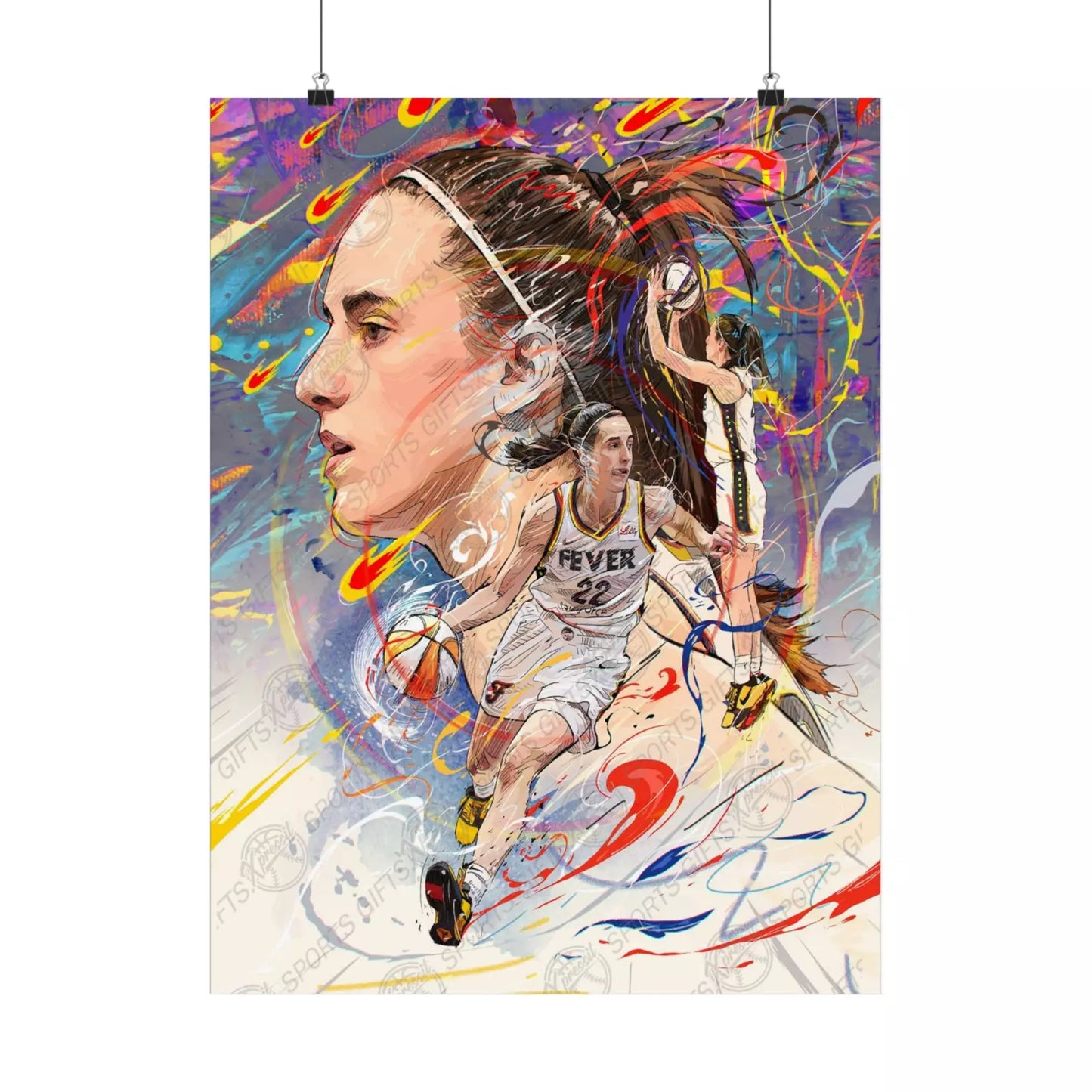 Caitlin Clark | Indiana Fever | POSTER | Sports Wall Art