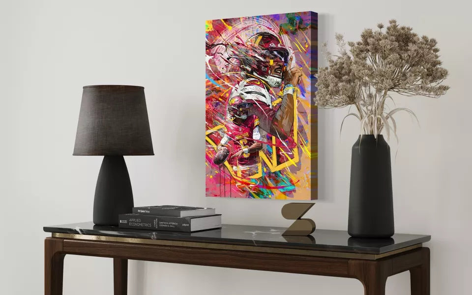 Jayden Daniels | Sports Wall Art | Canvas | Washington Commanders