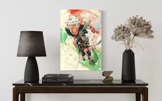 Kirill Kaprizov | CANVAS Print | Sports Wall Art | Minnesota Wild | Fan Cave Gift