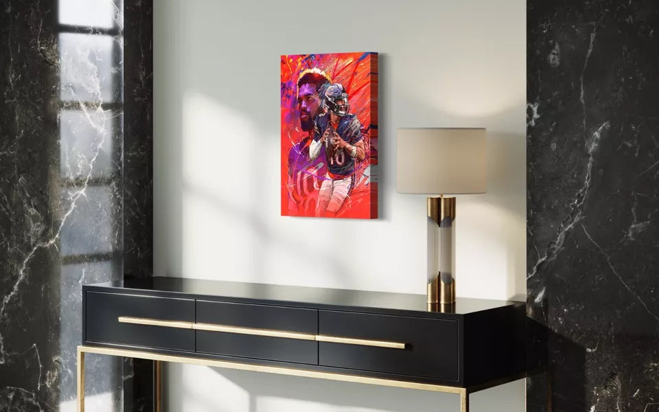 Caleb Williams | Sports Wall Art | Canvas | Chicago Bears | Man Cave
