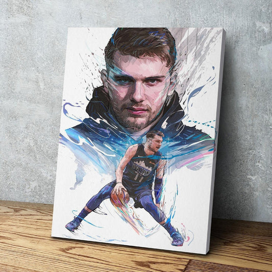 Luka Doncic | Dallas Mavericks | Luka Magic | Sports Wall Art | Canvas | Man Cave Gift