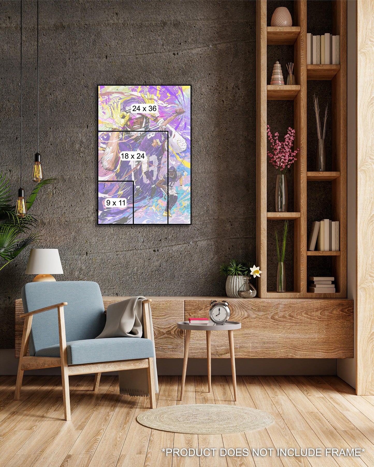 Justin Jefferson | Poster | Griddy | Minnesota Vikings | Wall Art
