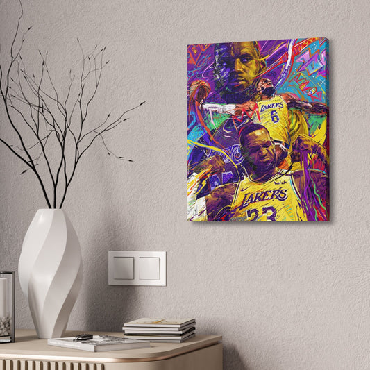 LeBron James | CANVAS Print | Sports Wall Art | Los Angeles Lakers