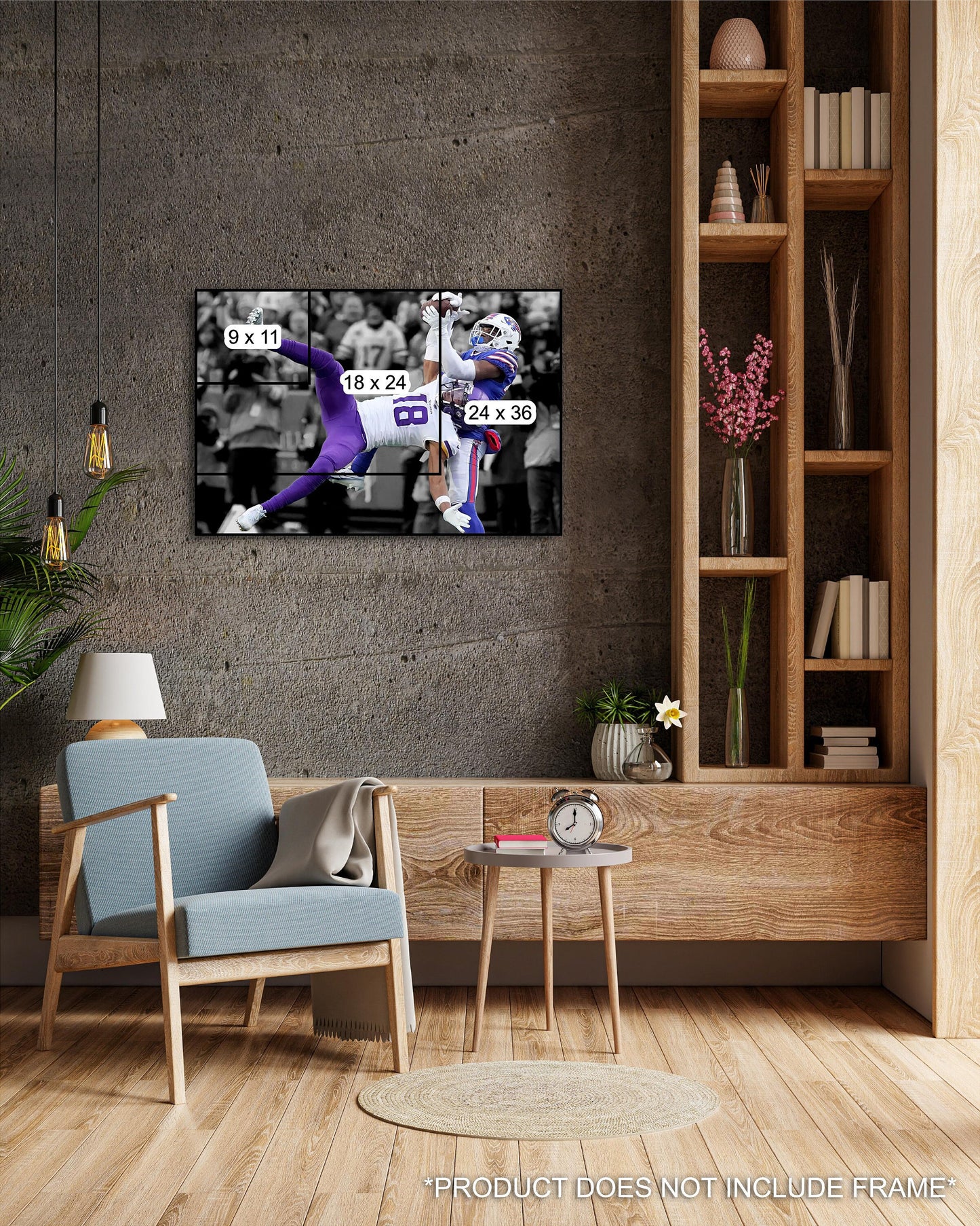 Justin Jefferson | Poster | One Handed Catch vs Bills | Minnesota Vikings | Wall Art