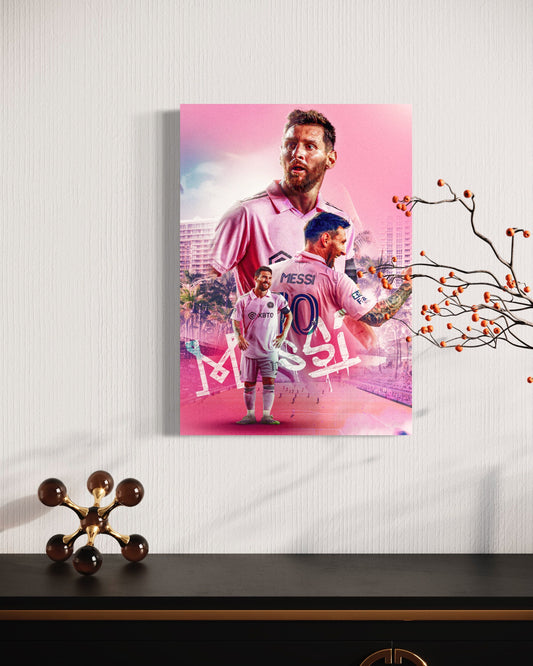 Lionel Messi | Inter Miami CF | Sports Wall Art | Canvas | Man Cave Gift