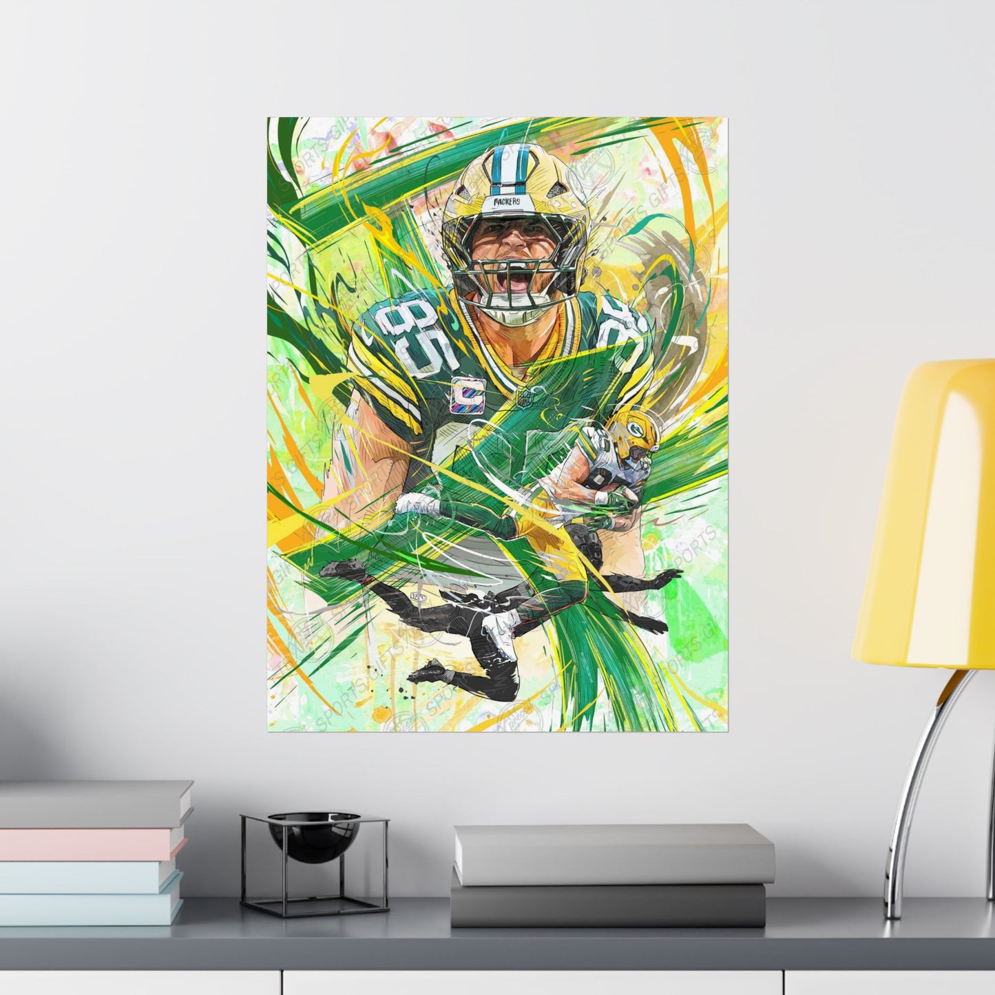 Tucker Kraft | Green Bay Packers Tight End | POSTER | Sports Wall Art