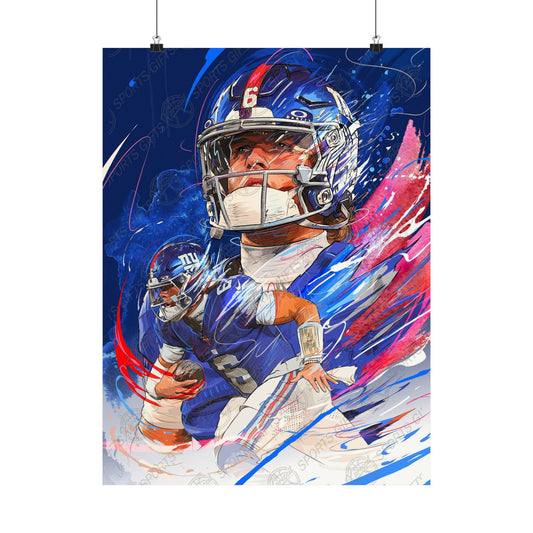 Jaxson Dart | POSTER | New York Giants | Sports Wall Art