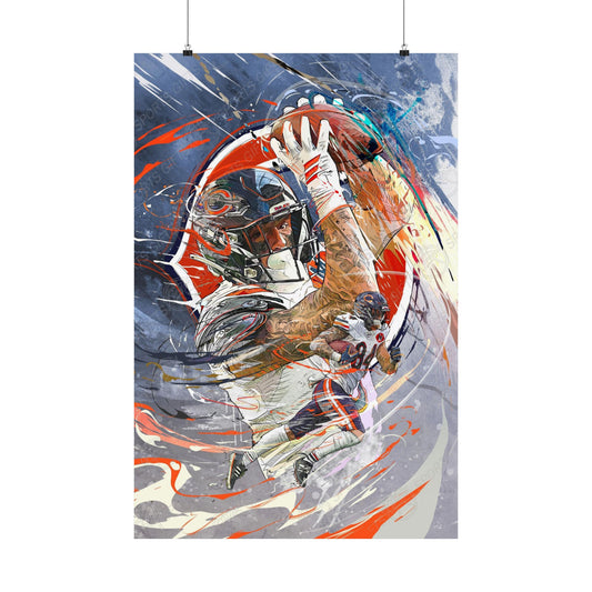 Colston Loveland | Chicago Bears Tight End | POSTER | Sports Wall Art
