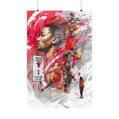 Derrick Rose | Poster | Chicago Bulls | Legacy | Wall Art