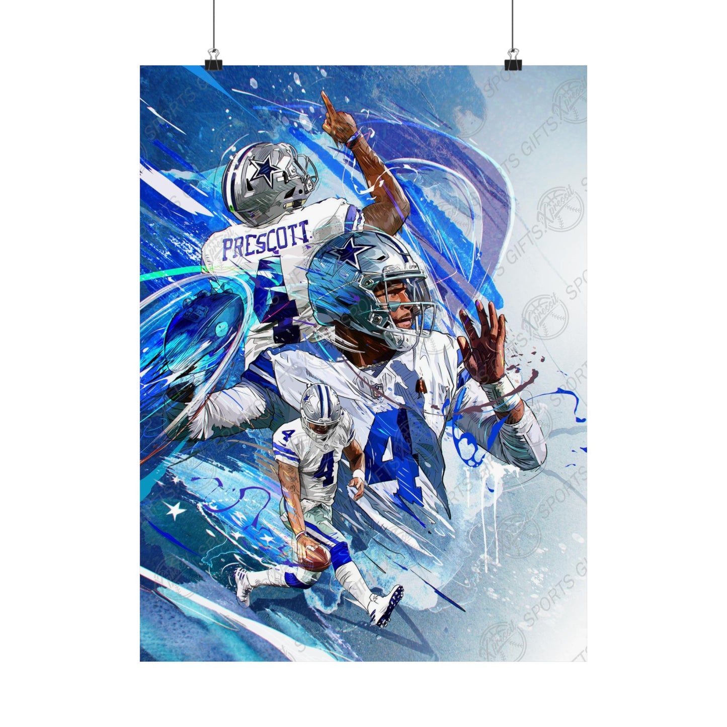 Dak Prescott | POSTER | Dallas Cowboys | Sports Wall Art