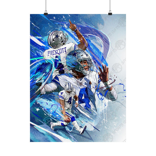 Dak Prescott | POSTER | Dallas Cowboys | Sports Wall Art