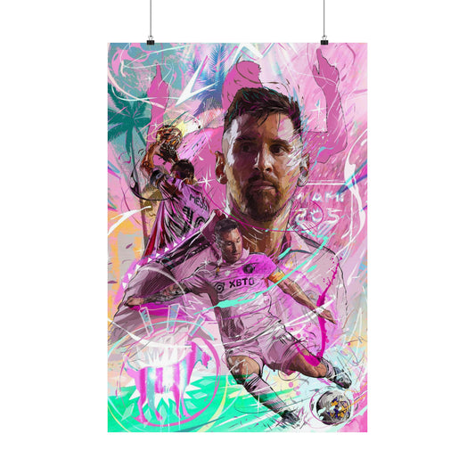 Lionel Messi | Inter Miami CF | Sports Wall Art | POSTER | Man Cave Gift