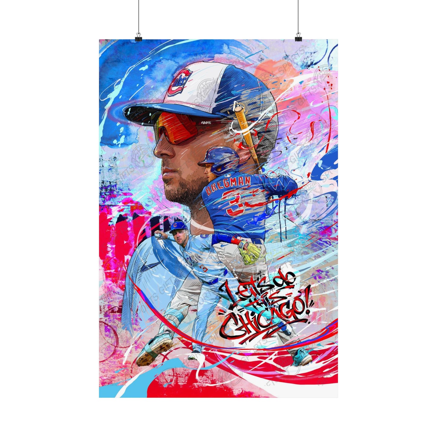 Alex Bregman | Chicago Cubs | POSTER | Sports Wall Art