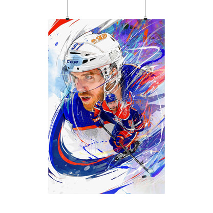 Connor McDavid | POSTER | Edmonton Oilers | Sports Wall Art