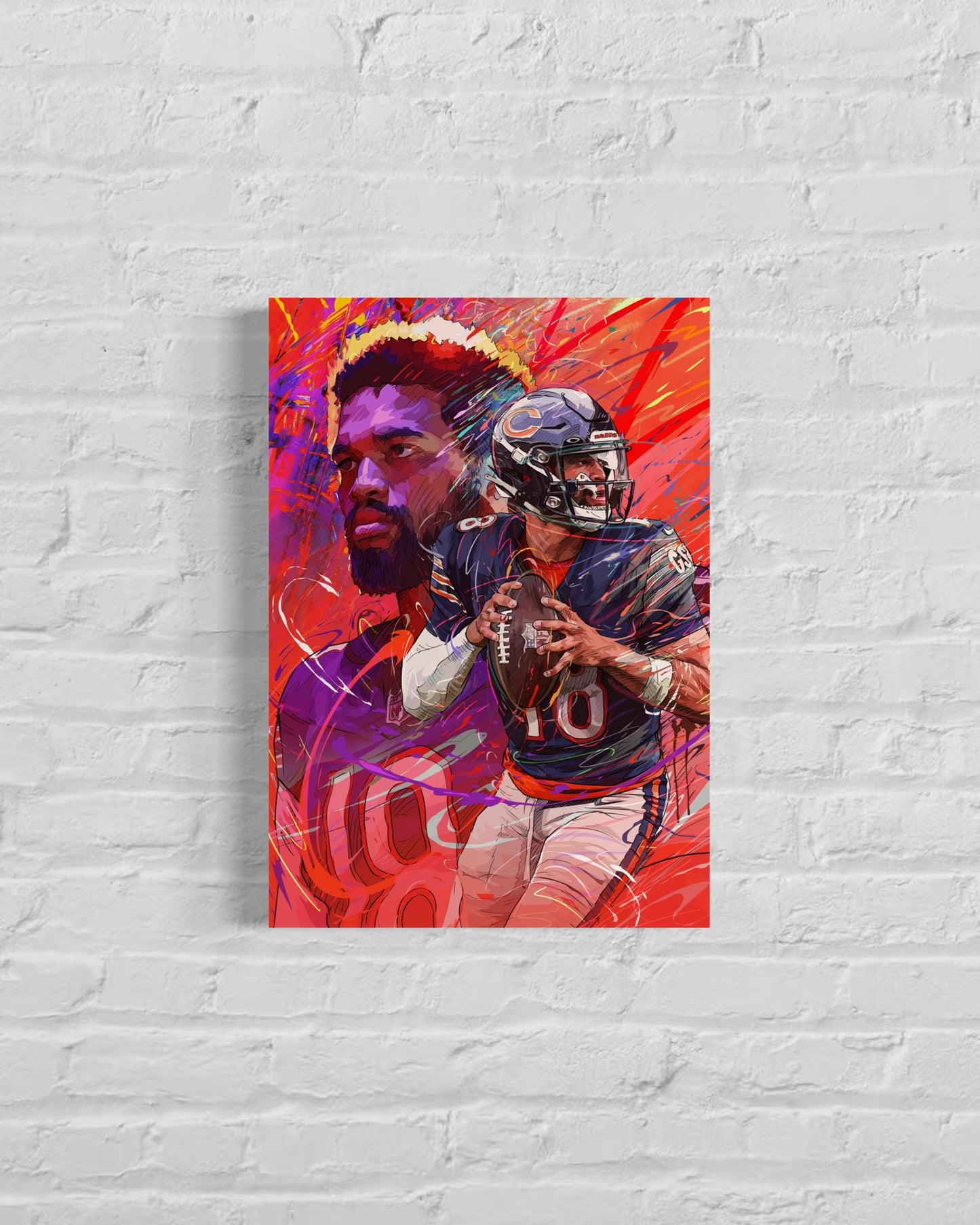 Caleb Williams | Sports Wall Art | Canvas | Chicago Bears | Man Cave