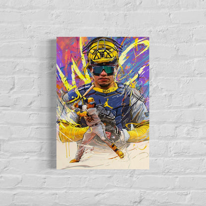 William Contreras | CANVAS Print | Sports Wall Art| Milwaukee Brewers | Fan Cave Gift