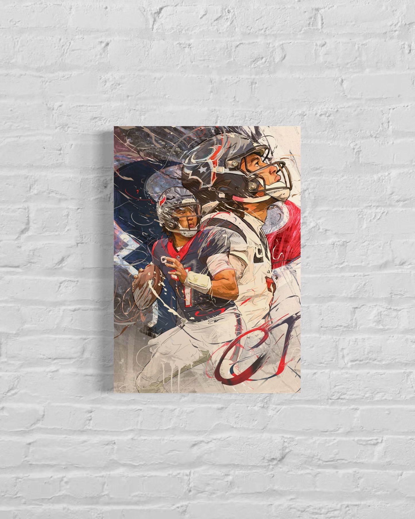 CJ Stroud | Sports Wall Art | Houston Texans | Canvas | Man Cave Gift