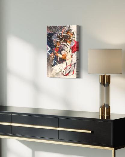 CJ Stroud | CANVAS Print | Sports Wall Art | Houston Texans | Fan Cave Gift