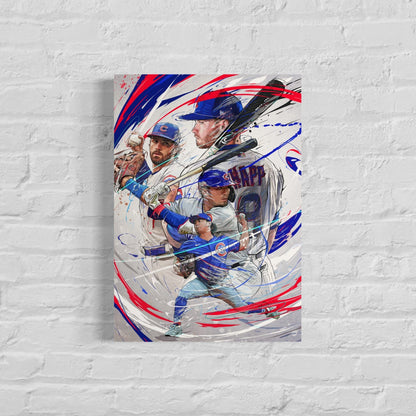 Chicago Cubs | CANVAS Print | Happ | Suzuki | Swanson | Imanaga | Sports Wall Art