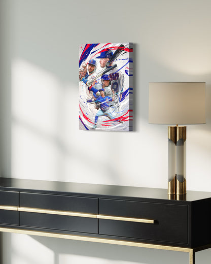 Chicago Cubs | CANVAS Print | Happ | Suzuki | Swanson | Imanaga | Sports Wall Art