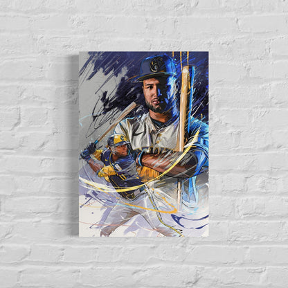 Jackson Chourio | CANVAS Print | Sports Wall Art | Milwaukee Brewers