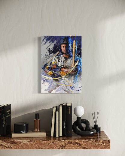 Jackson Chourio | CANVAS Print | Sports Wall Art | Milwaukee Brewers