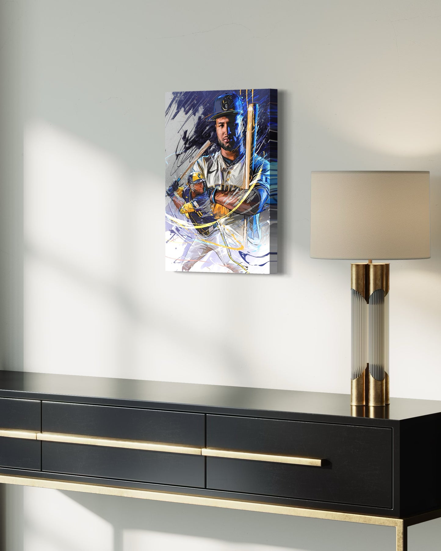 Jackson Chourio | Sports Wall Art | Canvas | Milwaukee Brewers