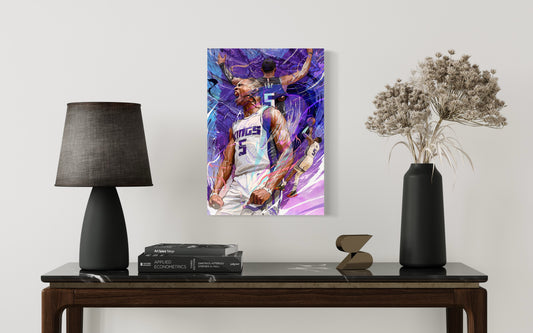 De'Aaron Fox | Sacramento Kings | Sports Wall Art | Canvas