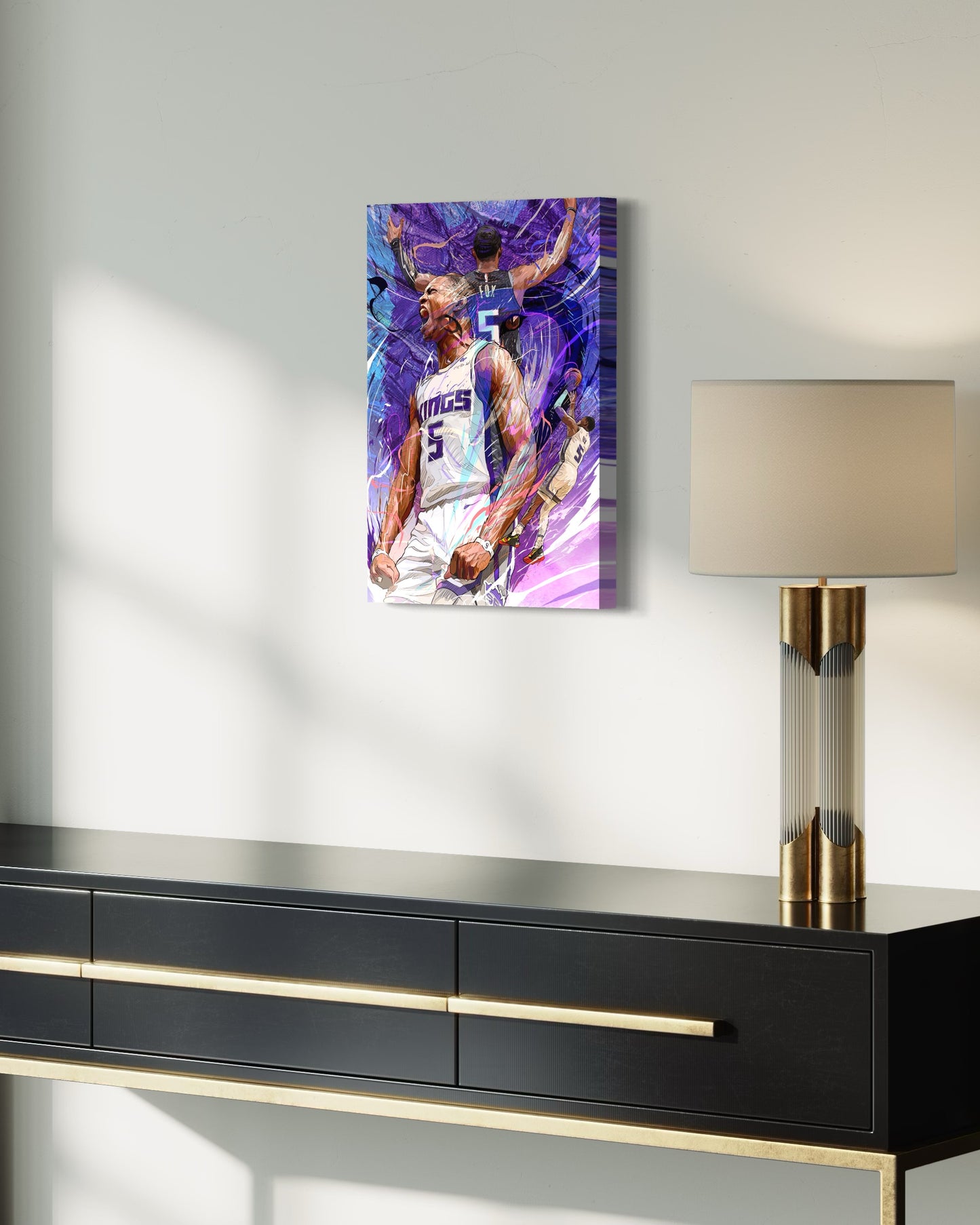 De'Aaron Fox | Sacramento Kings | Sports Wall Art | Canvas