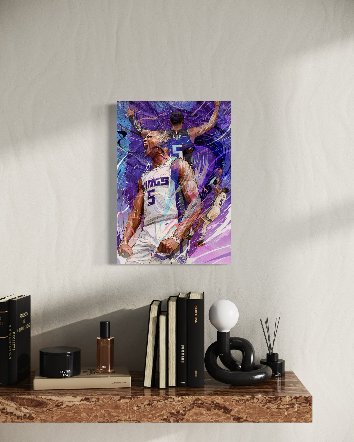 De'Aaron Fox | Sacramento Kings | Sports Wall Art | Canvas