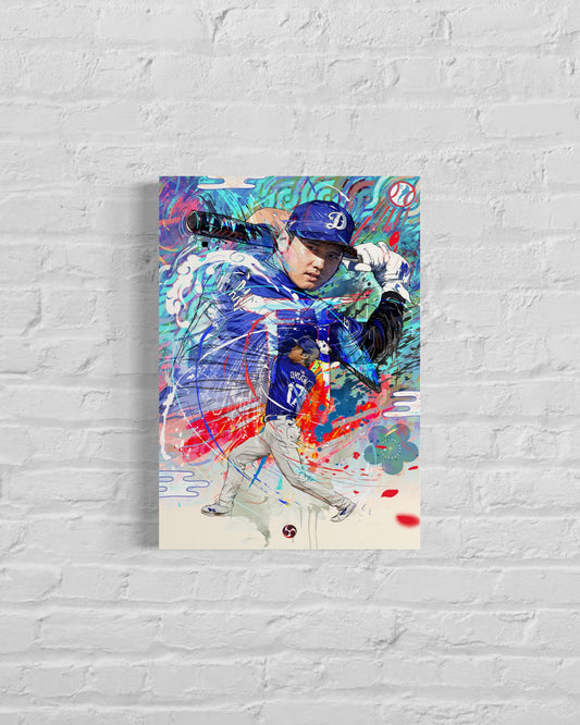 Shohei Ohtani | Sports Wall Art | Canvas | LA Dodgers | Gift for Him