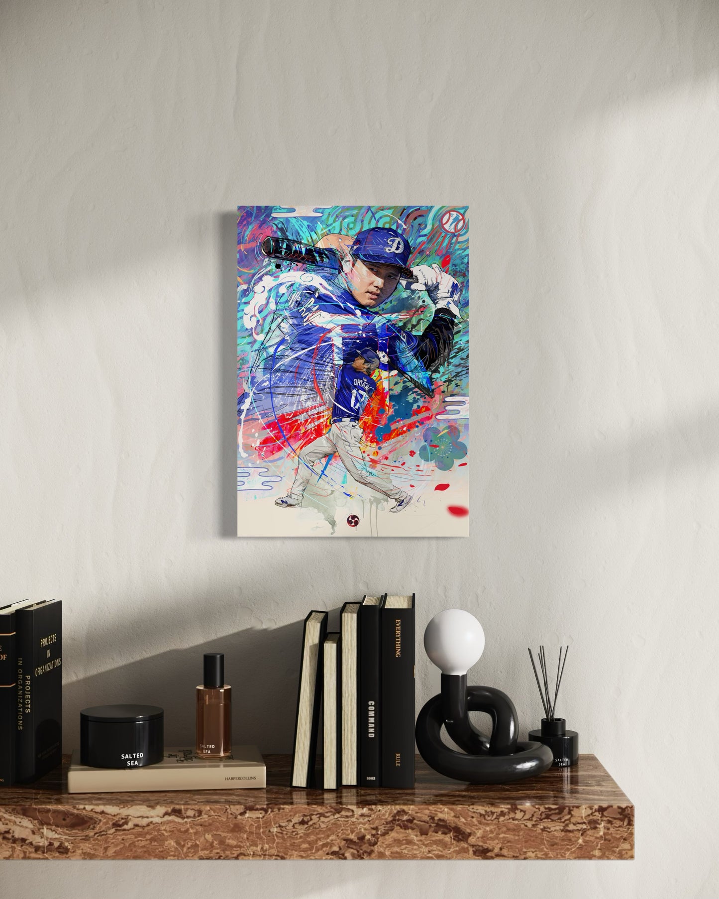 Shohei Ohtani | Sports Wall Art | Canvas | LA Dodgers | Gift for Him