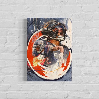 D.J. Moore | Sports Wall Art | CANVAS Print | Chicago Bears | Fan Cave