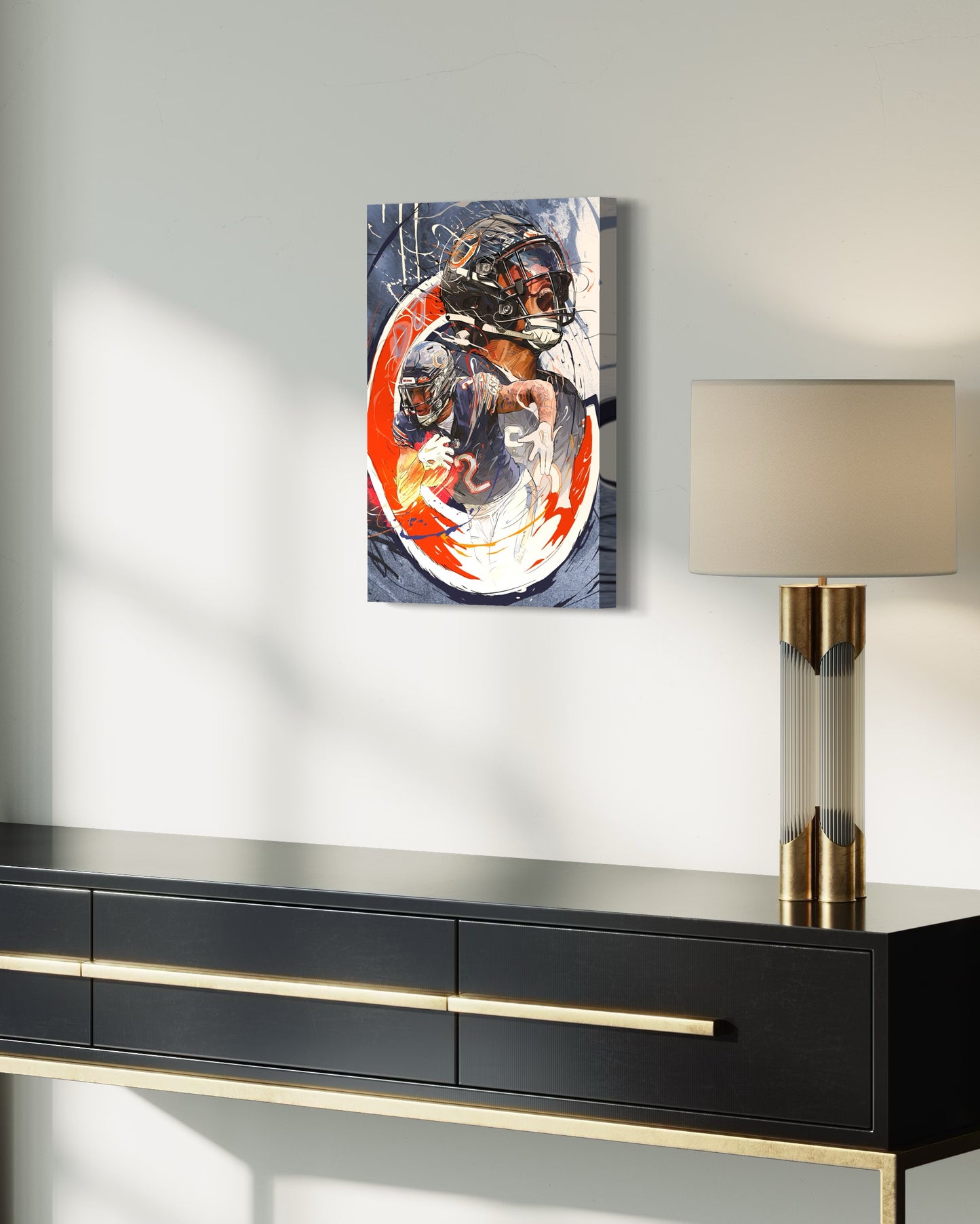 D.J. Moore | Sports Wall Art | Canvas | Chicago Bears | Man Cave