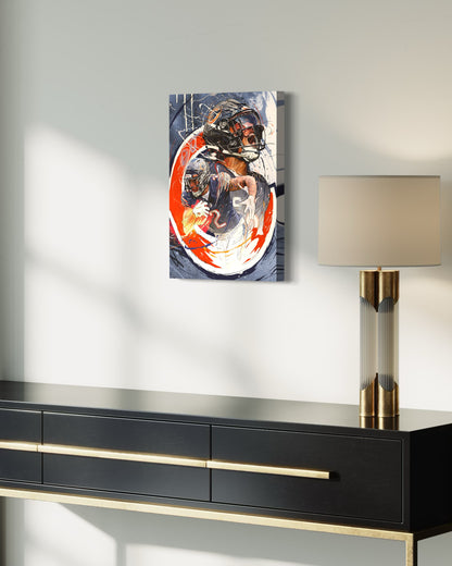 D.J. Moore | Sports Wall Art | CANVAS Print | Chicago Bears | Fan Cave