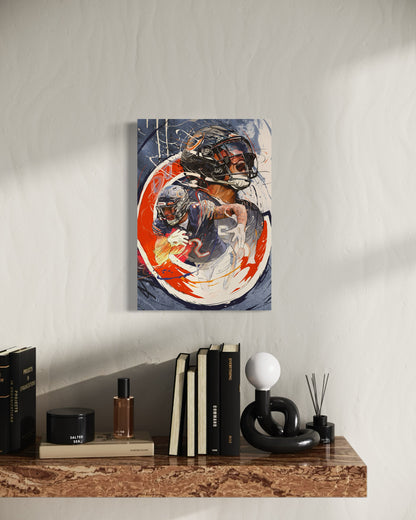 D.J. Moore | Sports Wall Art | CANVAS Print | Chicago Bears | Fan Cave