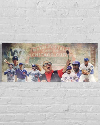 Chicago Cubs All Time Greats CANVAS | Sports Wall Art | Canvas | Fan Cave Gift