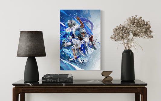 Dak Prescott | Sports Wall Art | CANVAS | Dallas Cowboys