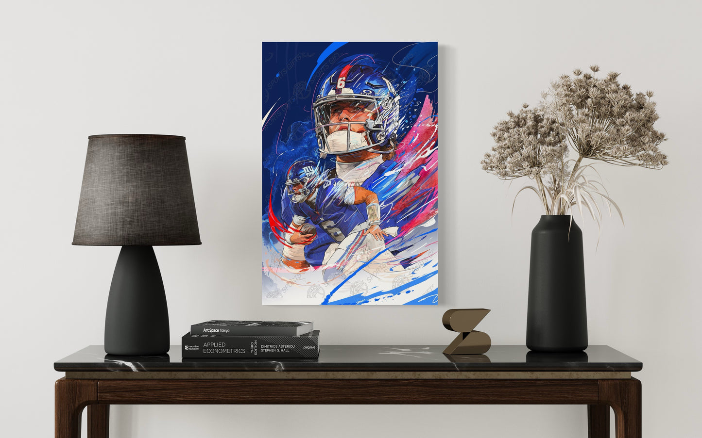 Jaxson Dart | CANVAS | New York Giants | Sports Wall Art