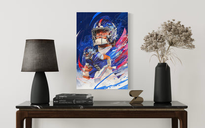 Jaxson Dart | CANVAS | New York Giants | Sports Wall Art